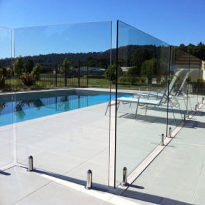 Tempered glass panel 46" x 36" x 12mm with door holes