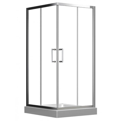 Triton 40" square shower, chrome