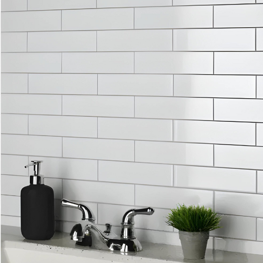 Metro Wall Ceramic 2"X 8" Polished White