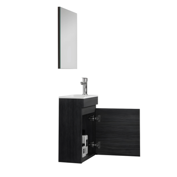 Miroir simple avec cadre 16 po