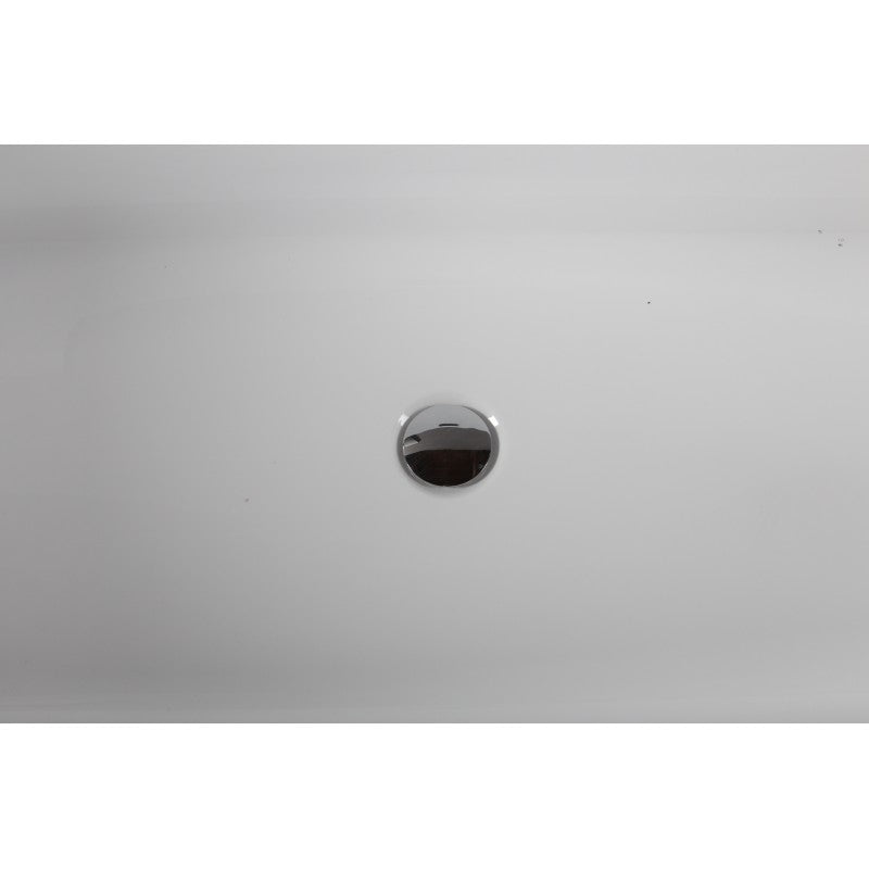 Volos 63" Black Freestanding Bathtub