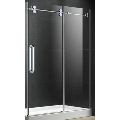 Apollon 48" Chrome, Shower Glass Door