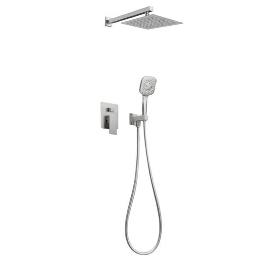 Kit de Douche Corvo Nickel Brossé