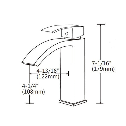 Demeter 7", black, sink faucet