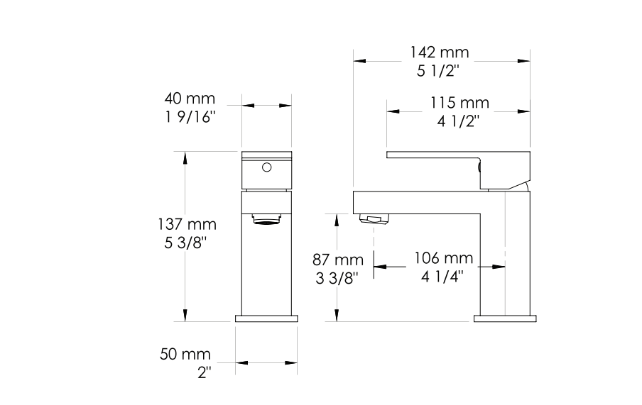 Rubi - Quattro basin faucet