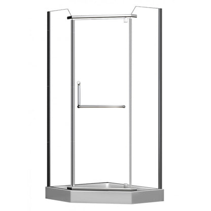 Hera Shower 36", Chrome neo-angle shower