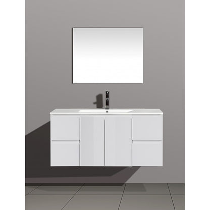 Florence 48" White, Floating Vanity