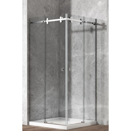 Hygie 36" chrome square shower