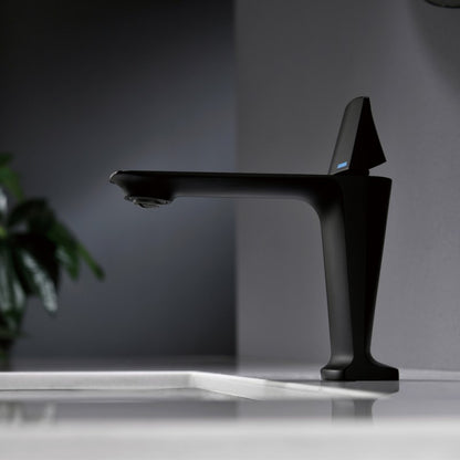 Ikou 7", Black, Basin Faucet