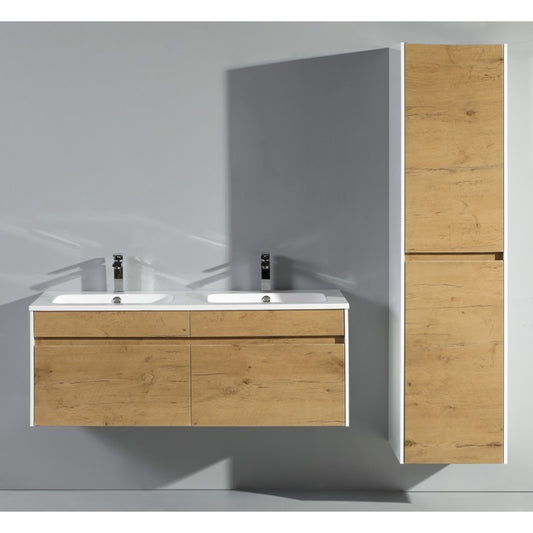 Java 48" Mo Oak, Double Floating Vanity