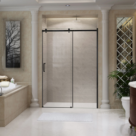 Porte de Douche Coulissante Quartz 48” - Noire