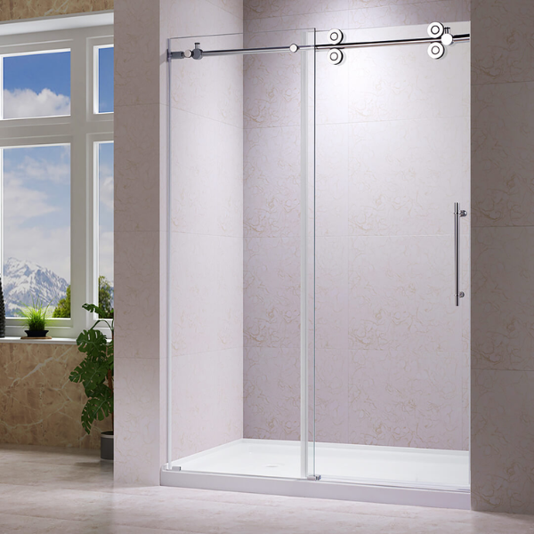 Zirkon 58” Sliding  Shower Door with  Base