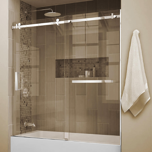 Paroi de Bain Quartz avec Porte-serviette