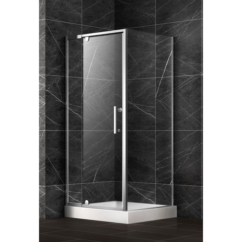 Métis 36" Chrome, Square Shower