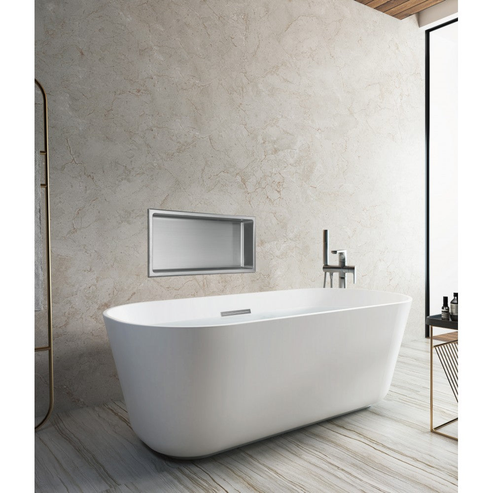 Niche de douche 24po x 12po - Nickel brossé