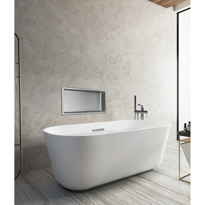 Niche de douche 24po x 12po - Nickel brossé