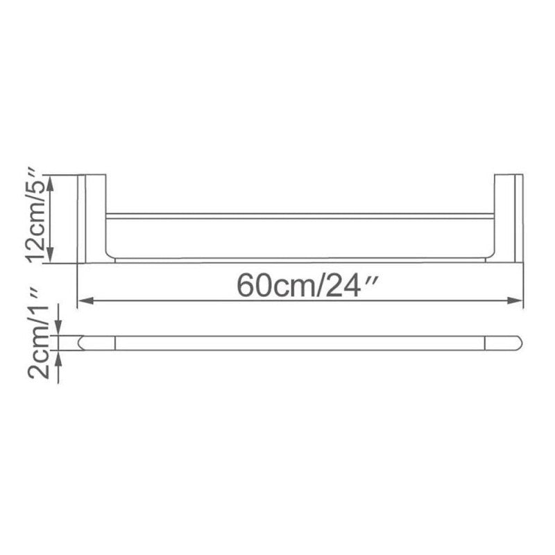 Double Bar Towel - Rounded 24"