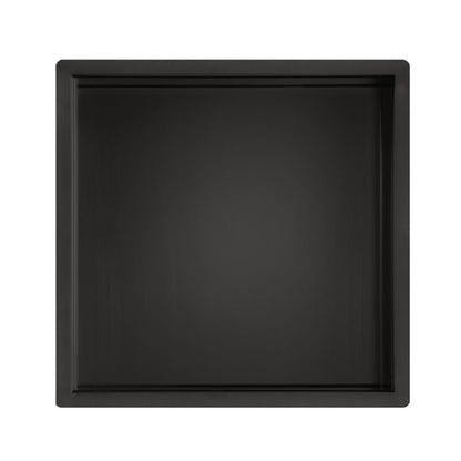 Shower niche 12" x 12", matte black