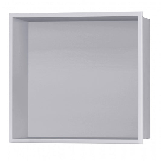Shower niche 12" x 12", matte gray