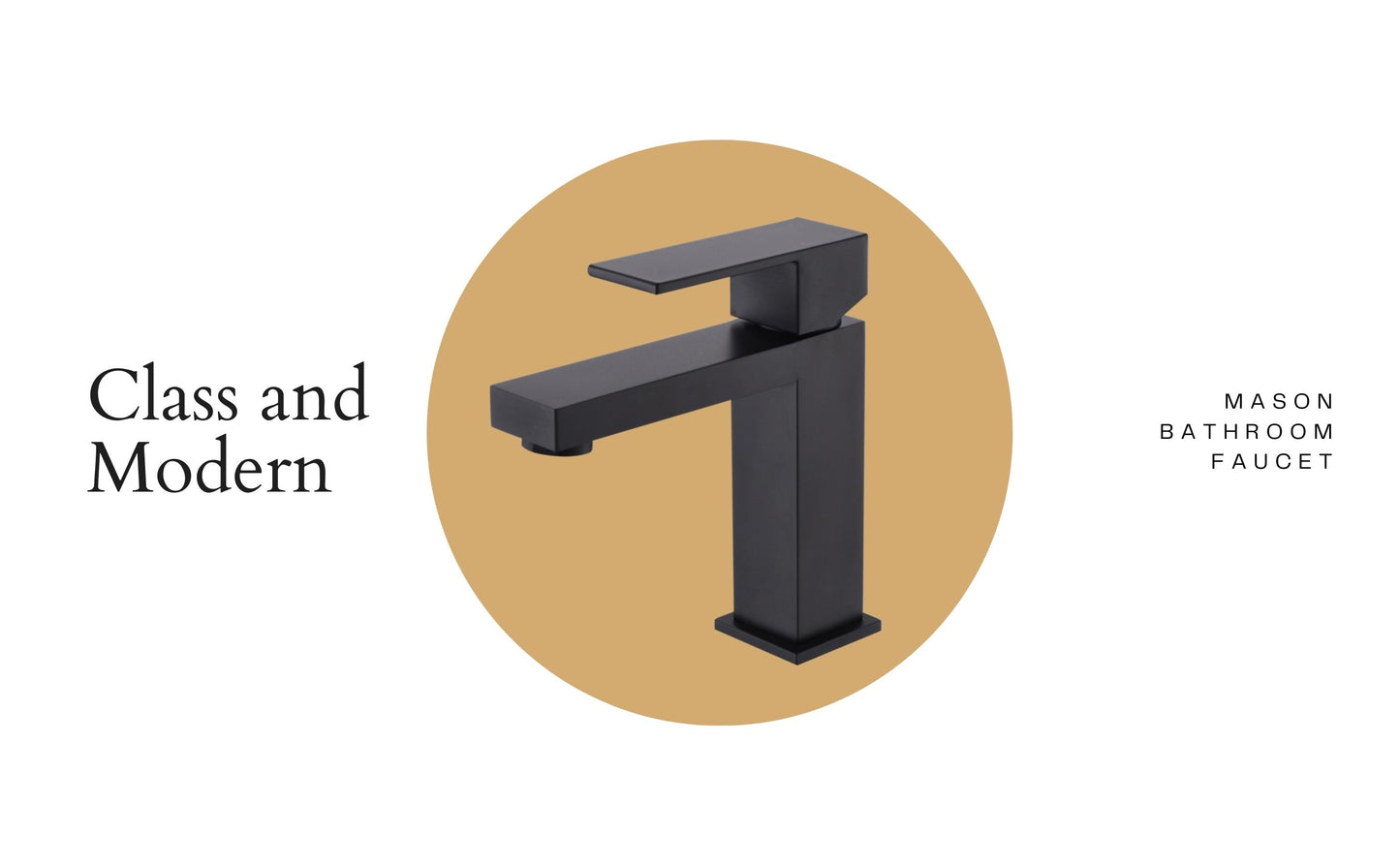 Mason Bathroom Faucet, Black