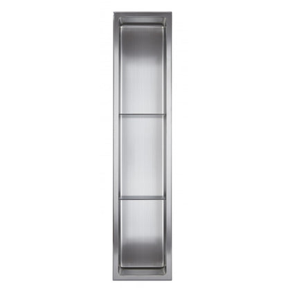 Stainless steel shower niche, 8" x 36"