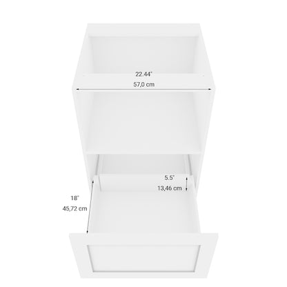 Kitchen Base Cabinet 24in Shaker with drawer and microwave space