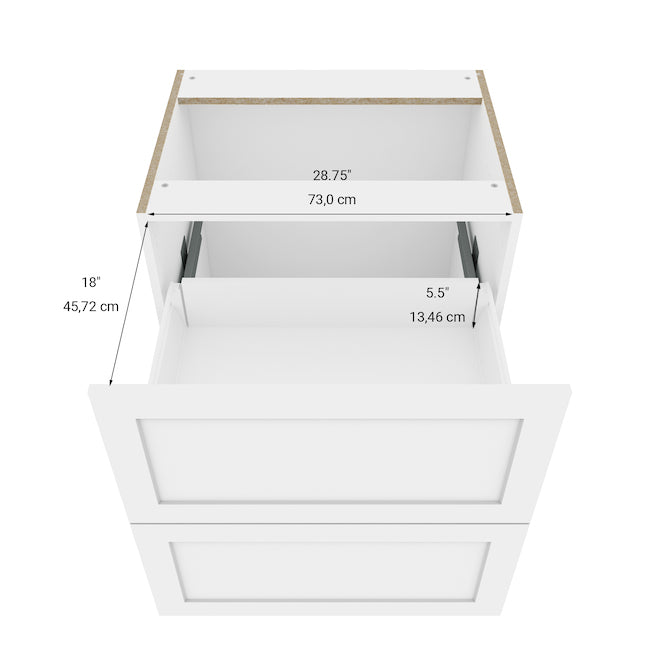 Kitchen Base Cabinet 12in Shaker with drawer