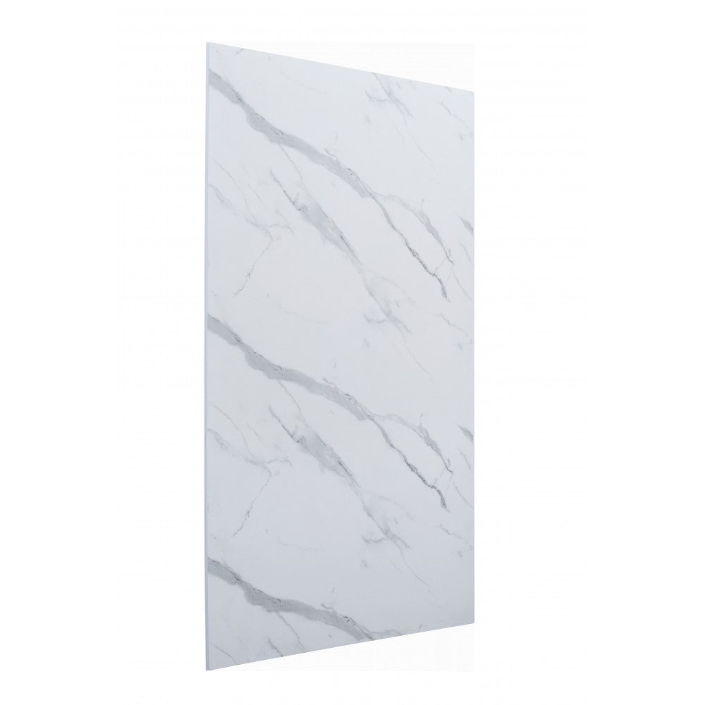 Panneau mural de douche en PVC 10mm - Blanc Calacatta