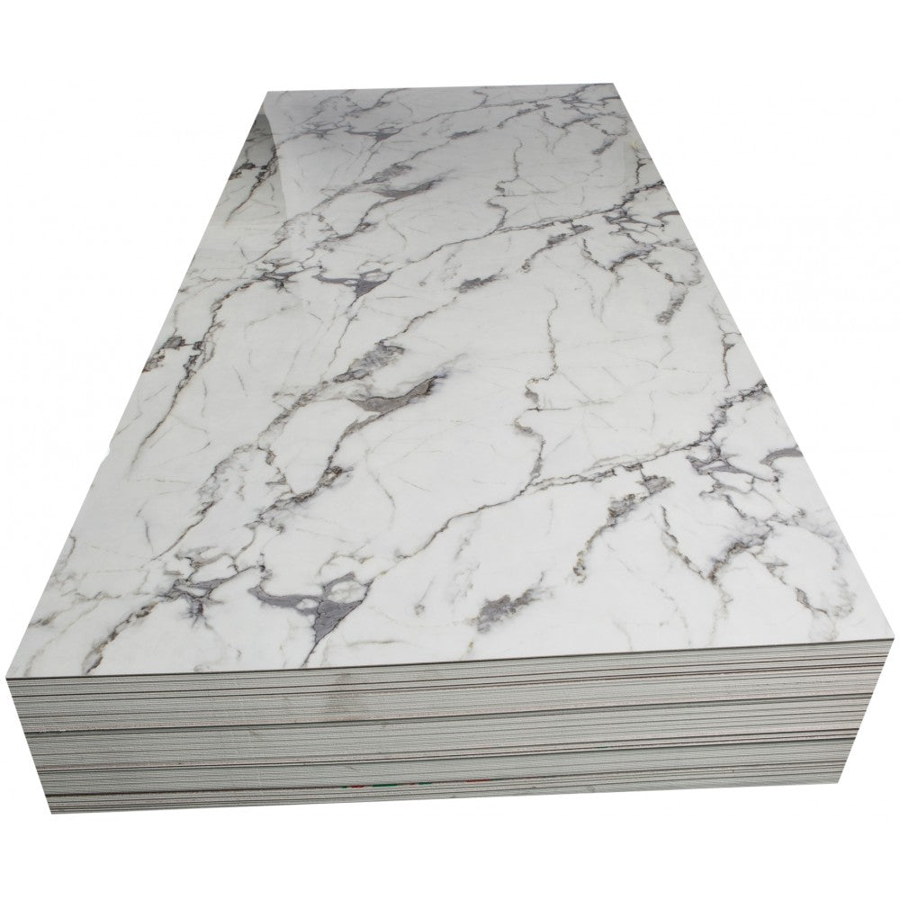 Carrara, 48'' x 96'', 4mm PVC shower wall panel