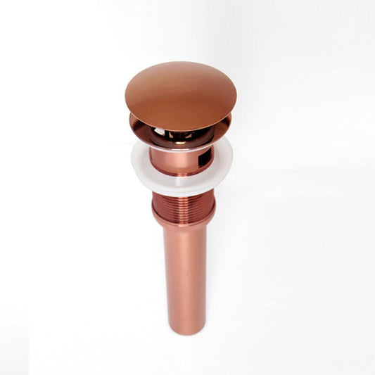 Aeris with Overflow, Polished Rose Gold Lavatory Drain