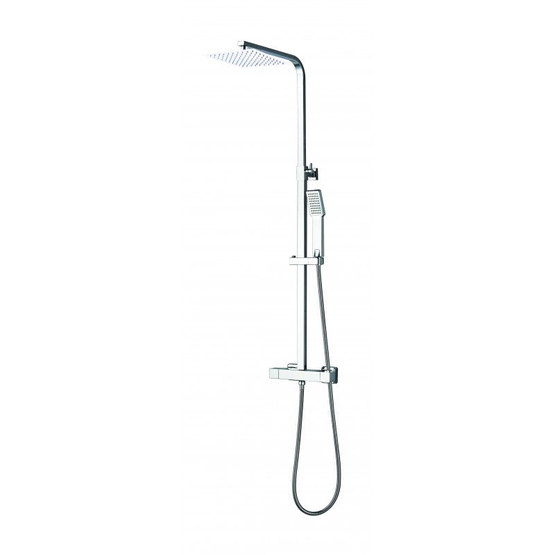 Ares, polished chrome shower column