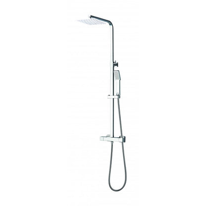 Ares, colonne de douche en chrome poli