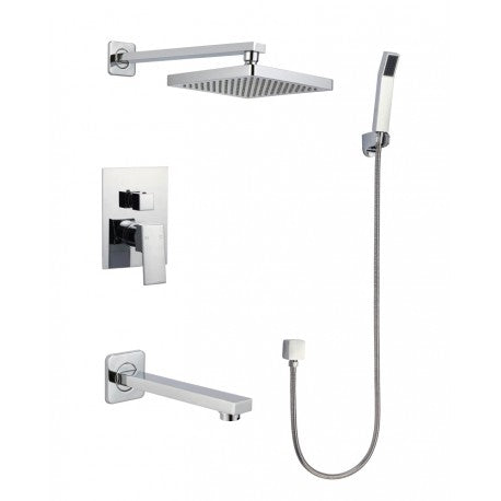 Ares, Bath/Shower Faucet - Chrome