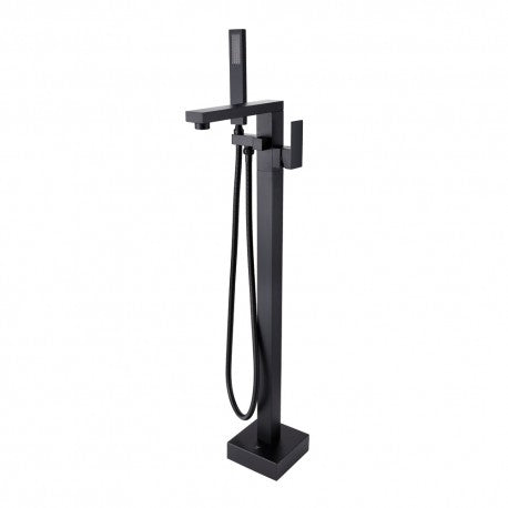 Ares, Freestanding Bath Faucet - Black