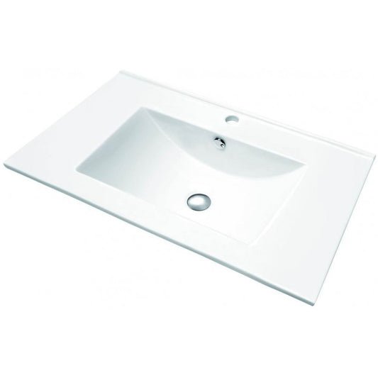 Blanco, semi-recessed porcelain sink