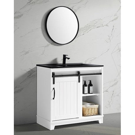 Chandra 35.5" White, Freestanding Vanity