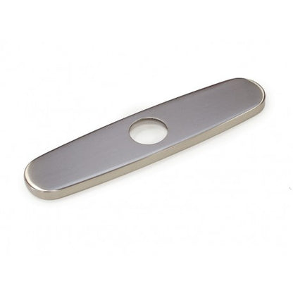 Brushed Nickel Rounded Deck Plate for Kitchen Faucet