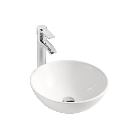 Fand Glossy White, Porcelain Basin 