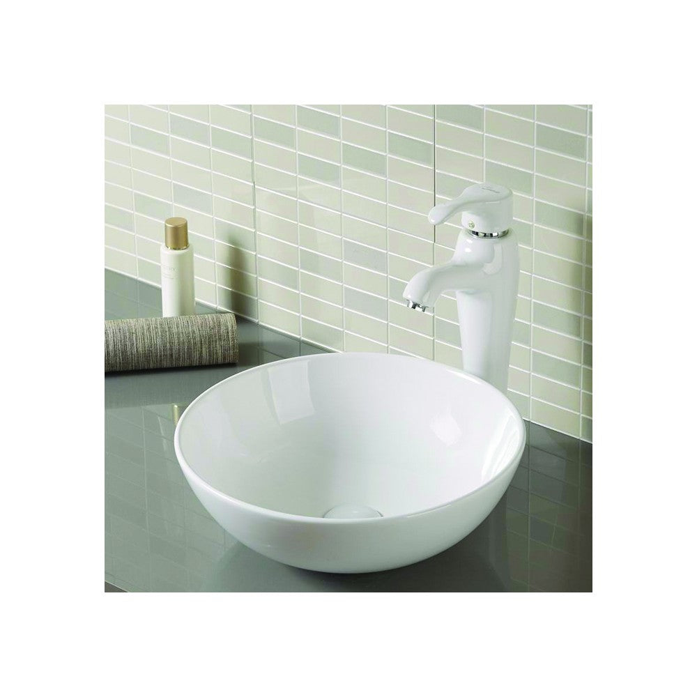 Fand Glossy White, Porcelain Basin 