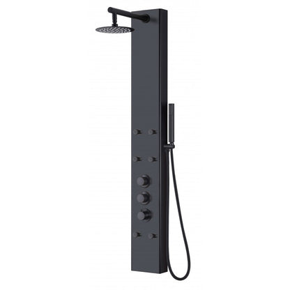 Hantu, matte black shower column