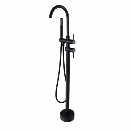 Kami, Freestanding Bath Faucet - Black