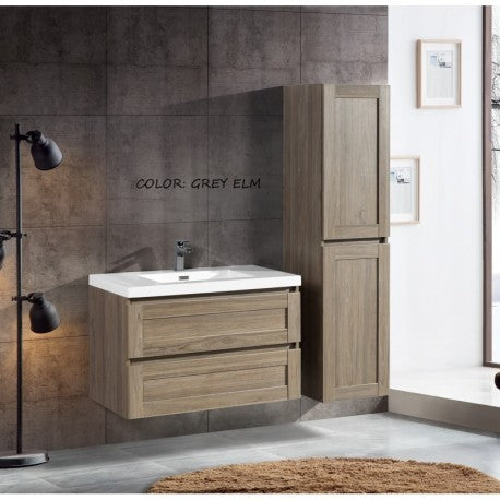 kyiv 35.5" Gray Elm, Freestanding Vanity