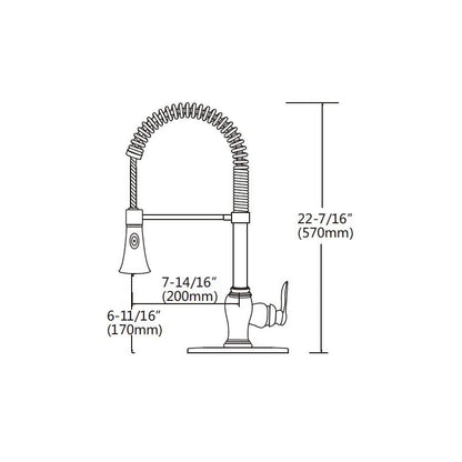 Odall, chrome finish kitchen faucet