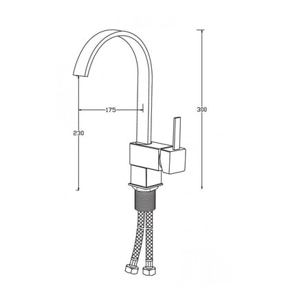 Oltar, brushed nickel kitchen faucet