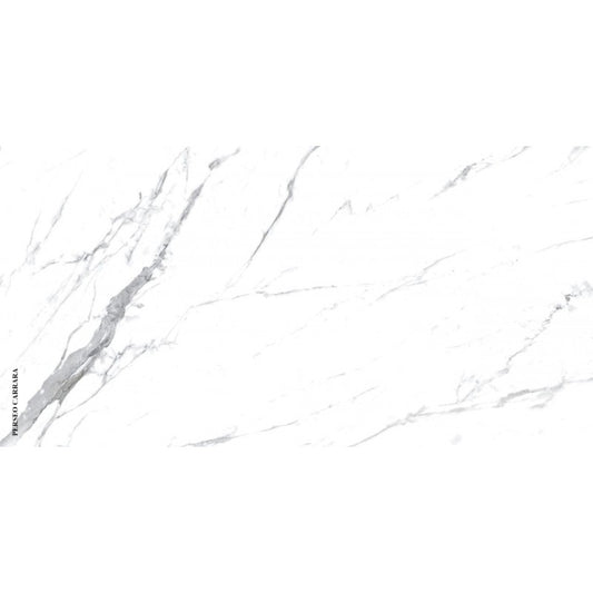 Perseo Carrara, céramique au fini mat 24" x 48