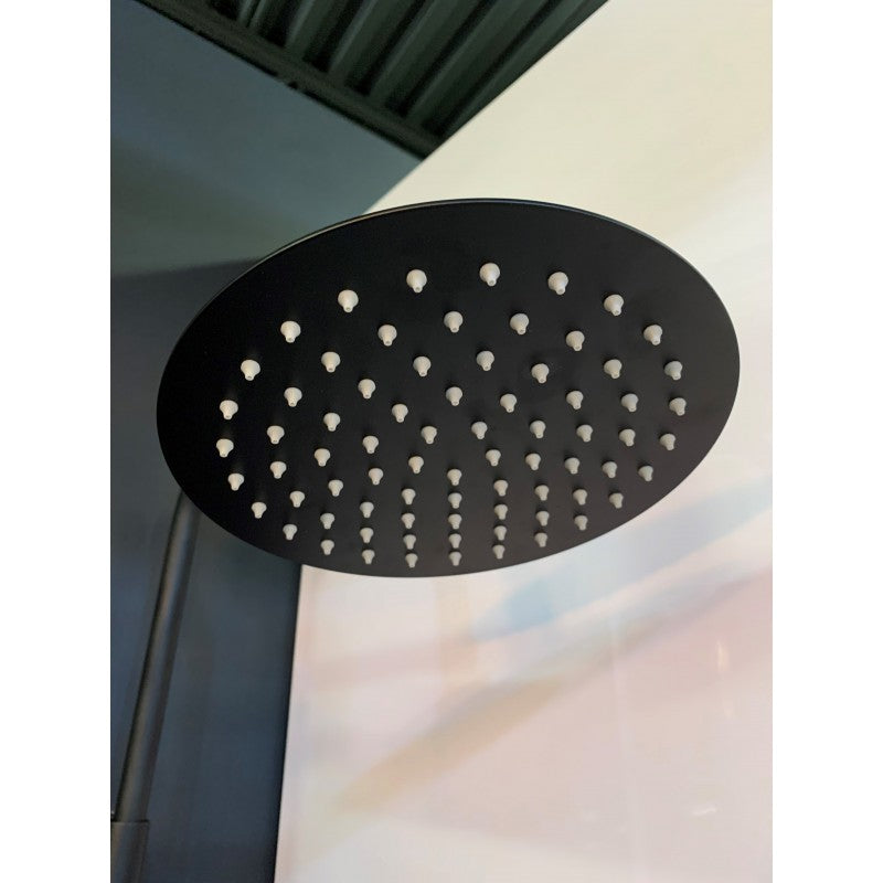 Kami, matt black shower column