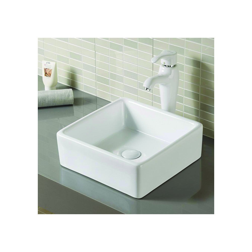 Sulawe 15" white, porcelain sink