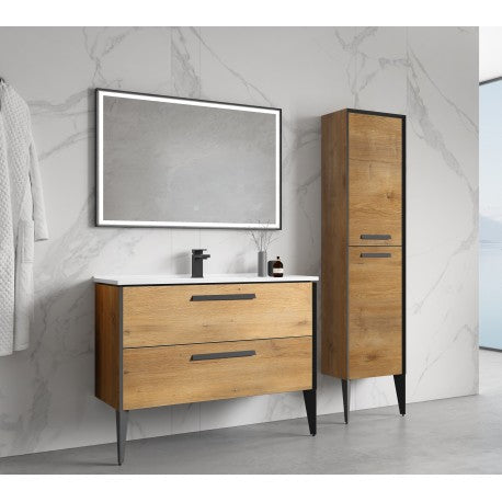 Helsinki 31.5" Snafell, Wall Vanity with 2 Legs