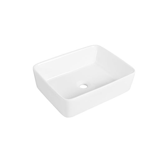 Vola 18" Glossy White Porcelain Sink