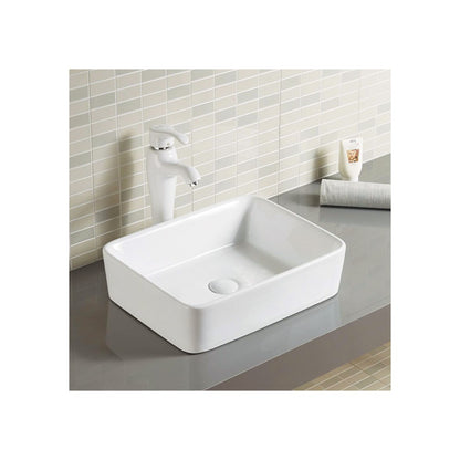 Lavabo en porcelaine blanc brillant 18 po Vola